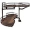 Hardware Resources 21" Oil Rubbed Bronze and Walnut Blind Corner Swingout for Openings on the Left of the Blind BCSO221BOWD-LH - alternate 1
